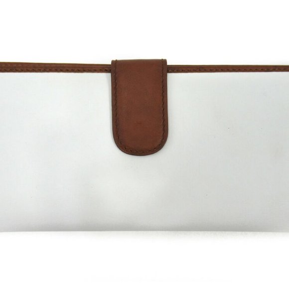 AUTH Salvatore Ferragamo wallet white leather Brown - Picture 7 of 8